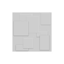 70 Placas Pvc 3d Revestimento de Parede Auto relevo decorativa Quarto Sala Cozinha 25cm x 25cm