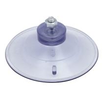 70 Ventosa De 90Mm (9 Cm) Em Pvc Cristal C/Parafuso E Porca