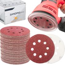 70 X Lixas Disco Grão 5 Polegadas 125mm 8 Furos Lixadeira Politriz KaQi