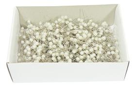 700 Alfinetes 34mm Cabeça Bola Branca Patchwork Costura Arte