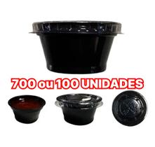 700 ou 100 Un Pote Molho G 695 Preto 30ml Para Lanchonete, Hamburgueria 700 ou 100 Un Pote Molho G 695 Preto 30ml Para Lanchonete, Hamburgueria