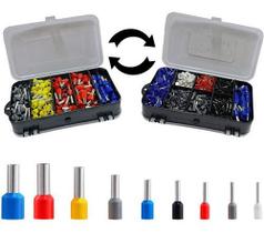 700un Caixa Kit Terminal Tubular Ilhós 0,5mm A 16mm Estojo