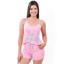 7017- Babydoll com Friso na Blusa e Short.