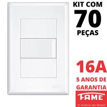 70un Interruptor Simples 16A Com Placa Evidence FAME