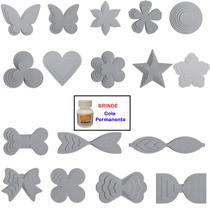 71 Itens Moldes P/ Maquina Cortar Fitas + Cola Brinde - K16