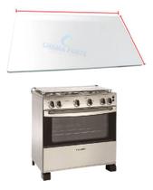 710x405 Vidro Da Tampa Superior compativel C/Fogão Esmaltec Samoa 5 Bocas