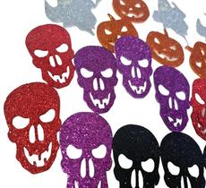 72 Decoração festa Halloween mini figuras em EVA glitter