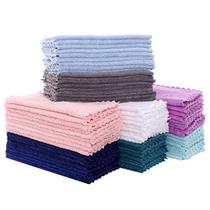 72 Pack Baby Washcloths - Panos de Lavagem Absorventes Ultra Suaves para Bebés e Recém-nascidos, Suaves na Pele Sensível para o Rosto e Corpo, 8" por 8", Multicolor