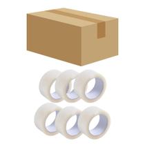 72 Rolos Fita Adesiva Transparente 45 X 100m Bol (Caixa Fechada) 72 Rolos Fita Adesiva Transparente 45 X 100m Bol (Caixa Fechada)