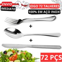 72 Talheres Inox para Cozinha 24 Garfos 24 Colheres 24 Facas Talheres Alta Qualidade Para Casa 72 Talheres Inox para Cozinha 24 Garfos 24 Colheres 24 Facas Talheres Alta Qualidade Para Casa