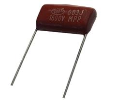 75 pçs - capacitor polipropileno 68k x 1600v = 683j x 1600v