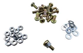 75 X Parafuso Panela Philips M8 X 20mm Com Porca E Arruela