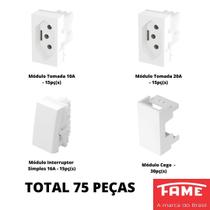 75un Módulos Tomadas Interruptores Cego Evidence FAME K168