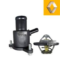 7700872554 - válvula termostática - com flange + anel de borracha - para motores 1.6 8v k7m / 1.6 16v k4m / 2.0 16v f4r - 1998 em diante - laguna / sa