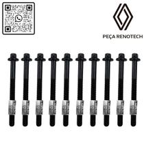 7701471373 - jogo de parafusos do cabeçote k4m 1.6 16v 1999 a 2018 - megane i / clio ii / sandero / kangoo express / duster / scenic i / kangoo / mega