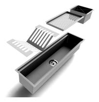 77,5Cm Canal Equipado Com Módulos E Válvula De Inox Brinde