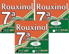 7ª (sétima) Corda Violão Aço Avulsa 065 Rouxinol R07 - 3 uni