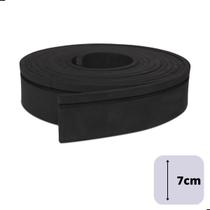 7cm Rodapé Moldura Autocolante - 3 Mts - Modelo: 7c1-Preto - Nova Moldura