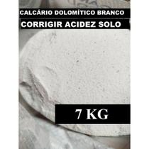 7KG CALCÁRIO BRANCO DOLOMÍTICO AGRICOLA - Correção Solo - Calcário Agricola Mineral