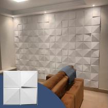 7m² Revestimento 3d Plástico 50x50cm Nao É Auto Adesivo Luxo