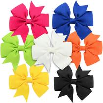7pcs. Laço Para Cabelo Infantil Adulto Jacaré Várias Cores 7pcs. Laço Para Cabelo Infantil Adulto Jacaré Várias Cores