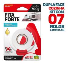 7x Fita Dupla Face Forte Cozinha Áreas Gordurosas 24x1,5