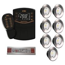 7x led slim rgbw 15w tholz + fonte 120w + smartpool 7x led slim rgbw 15w tholz + fonte 120w + smartpool