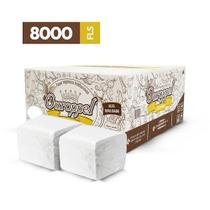 8.000 Folhas Papel Higiênico Cai Cai Folha Dupla Ouroppel 10x20