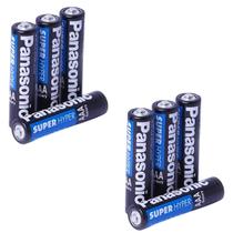 8, 12, 16 ou 20 Pilhas AA ou AAA Comum ou Palito Panasonic Packs com 4 Unds Pequena Panasonic Monte o seu Kit
