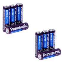 8, 12, ou 20 Pilhas AA ou AAA Comum ou Palito Panasonic Packs com 4 Unds Pequena Panasonic Monte o seu kit