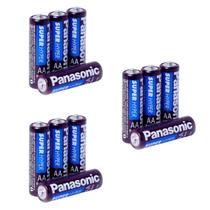 8, 12, ou 20 Pilhas AA ou AAA Comum ou Palito Panasonic Packs com 4 Unds Pequena Panasonic Monte o seu kit