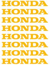 8 Adesivos Honda Branco Para Roda De Moto Liga Leve