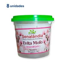 8 Antimofo Secar Ambiente Grande Desumidificador Forte Evita Mofo Lavanda Neutro 130g - Envio Já - Senalândia