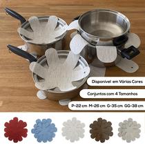 8 Apoio Térmico Para Panela e Pratos de Aço Inox, Porcelana, Cerâmica, Vidro e Madeira - Sisal Palha - Protege Mesa - Akikola