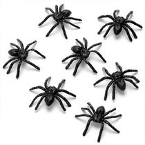 8 Aranhas De Plástico Pegadinha Amigo Para Festa Halloween