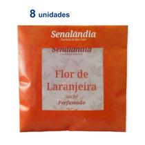 8 Aromatizador Carro Flor Laranjeira Cheirinho Automotivo Console Porta Luvas Perfumado - Envio Já - Senalândia