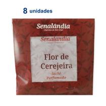 8 Aromatizante Carro Flor Cerejeira Cheirinho Automotivo de Console Porta Luvas Perfumado - Envio Já - Senalândia