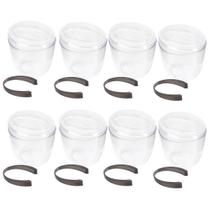 8 Baldes de Gelo com Tampa e Pegador 1,9L Transparente Crippa Plástico Champanheira 8 Baldes de Gelo com Tampa e Pegador 1,9L Transparente Crippa Plástico Champanheira