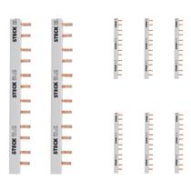 8 Barramento Bifásico 80A Steck 440V 16 Polos Para Painel
