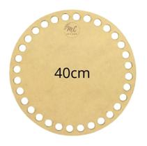 8 Bases Mdf Crochê/fio De Malha Redonda 40cm 8 Bases Mdf Crochê/fio De Malha Redonda 40cm