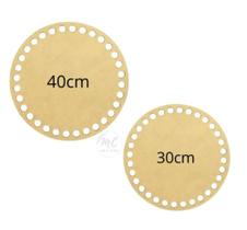8 Bases Mdf Para Crochê/fio De Malha Redondo 30cm E 40cm 8 Bases Mdf Para Crochê/fio De Malha Redondo 30cm E 40cm