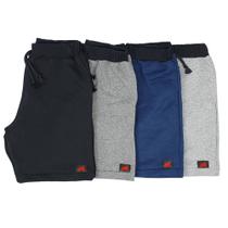 8 Bermudas Moletinho Infantil Shorts Atacado Moletinho