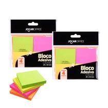 8 Bloco Adesivo Neon 38x50mm 4 Cores 400F