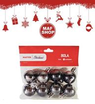 8 Bolas Arvore De Natal 3cm Colors Prata Gold Vermelho Rose