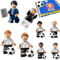 8 BONECOS MINIFIGURES TIME DE FUTEBOL SELEÇÃO CAMPEÃ ALEMANHA 2014 Presente educativo Blocos Montar Lets Go 88pçs