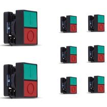 8 Botão Duplo Comando Faceado Steck SLPDNR Max Botton IP40