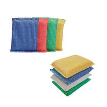 8 Bucha Multiuso Limpeza Fibra Alumínio Cozinha Almofada Esponja Panela churrasqueira Grelha Forno