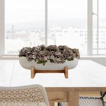 8 Buquê de mini hortênsia 26 cm flores artificiais festa de casamento jardim decoração de casa - DE1923