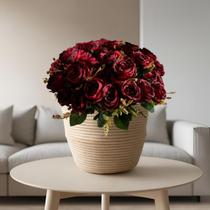 8 Buques De Flores Artificiais Rosas Decoração Para Festas, Aniversários e Presentes Romanticos - DE1125 8 Buques De Flores Artificiais Rosas Decoração Para Festas, Aniversários e Presentes Romanticos - DE1125