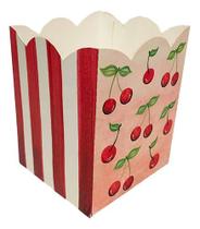 8 Cachepot De Papel Para Festa Doce Cereja - Cerejinha 8 Cachepot De Papel Para Festa Doce Cereja - Cerejinha